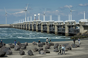 Binnenkort groene stroom Oosterscheldekering